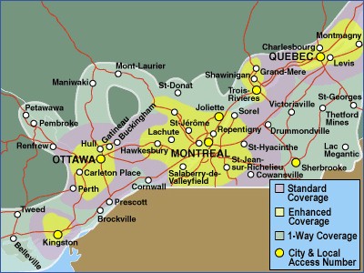 Québec Southern Coverage
