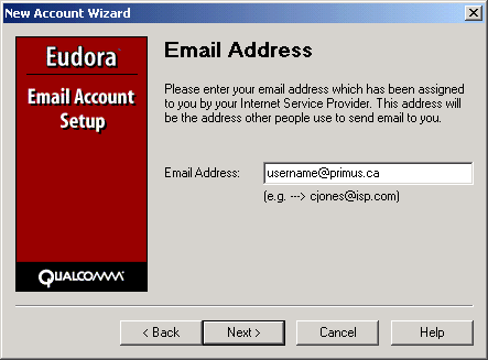 Eudora Email Address