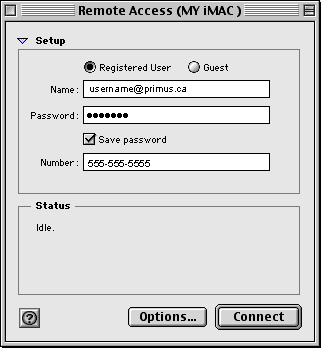 Remote Access Control Panel