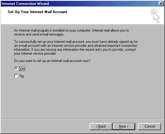 Internet Connection Wizard