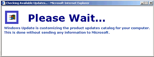 Windows Update - Please Wait